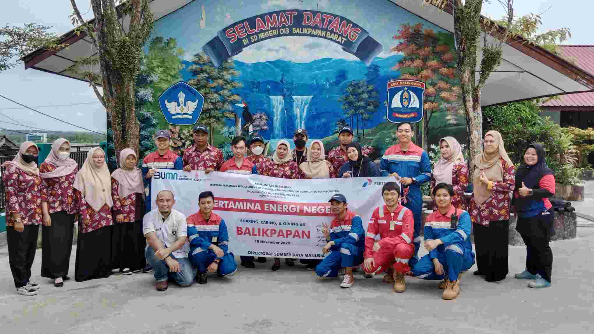 Relawan Pertamina Energi Negeri 5.0 Balikpapan Sambangi SD di Balikpapan