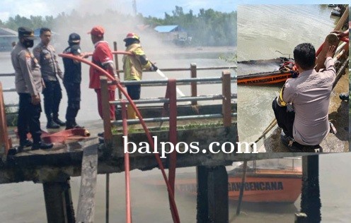 Speedboat BPBD Terbakar di Balikpapan, Satu Petugas Alami Luka Bakar