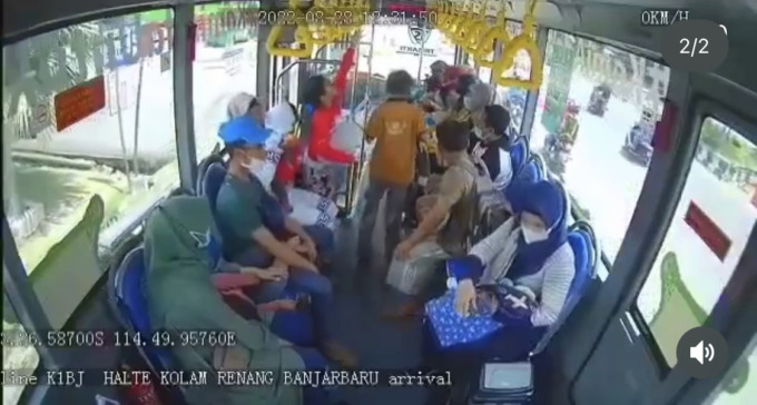 Viral Penumpang Wanita Diserang Dalam Bus Banjarbakula, Ternyata ini Pelakunya